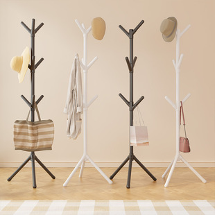 2/3 Fork Coat Rack Living Room Clothes Hanger Bedroom Hanger Simple Floor Coat Rack Clothes Storage Rack 6603