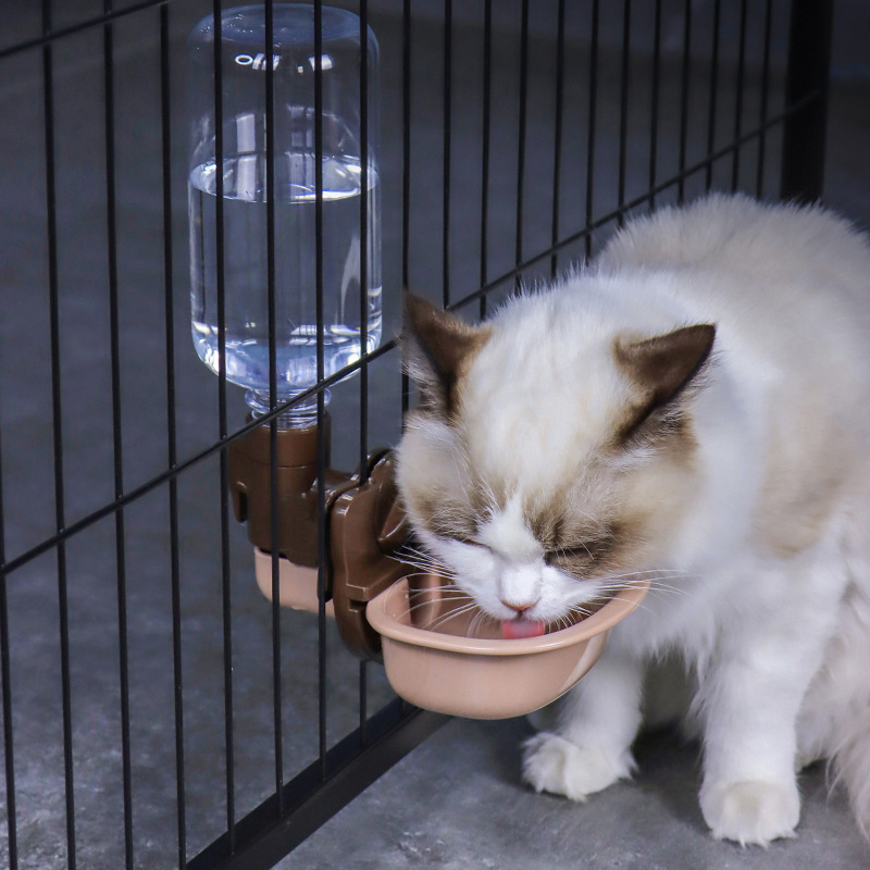 Hanging Pet Water Dispenser for Cats and Dogs, Cat Cage Fixed Water Dispenser, Water Feeding Machine, Water Bowl Hanging Pet Water Dispenser for Cats and Dogs, Cat Cage Fixed Water Dispenser, Water Feeding Machine, Water Bowl