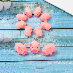 Baby Bath Blooping Pig Nuzzle Call Cute Pink Prank Toy Children Nuzzle Fun Stress Relief