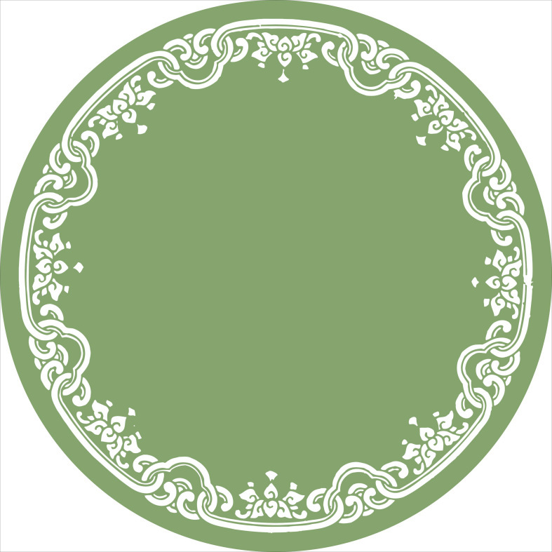 녹색 중국 스타일 호랑이 개 잡기 카펫 아기의 생일 선물 둥근 바닥 매트 거실 이중 사용 어린이 크롤링