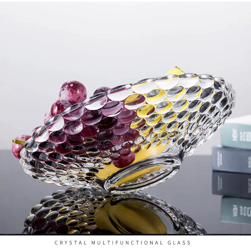 Фабрика оптовой бытовой шарик точка тарелка с фруктами стеклянная творческая тарелка фрукты большой шарик точка Европейская высокая нога тарелка с фруктами