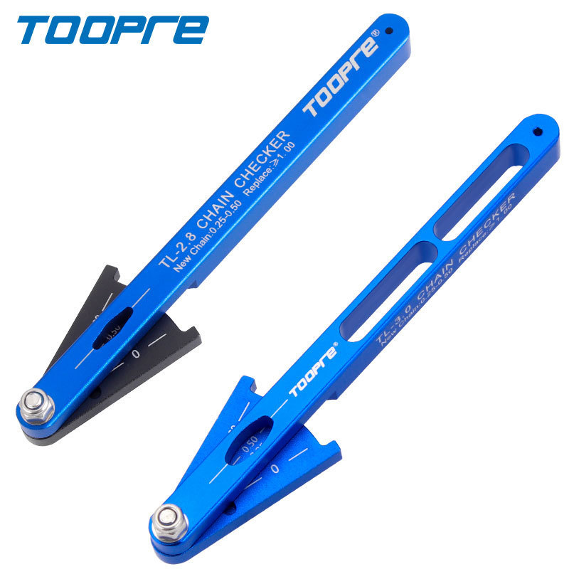 Toopre Bicycle Chain Wear Measurer Mountain Road Bike Chain Stretch Detection Tool Measuring Ruler