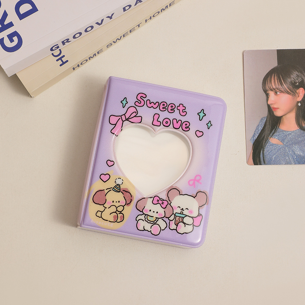 Hisocute lindo conejo un libro de tarjetas Palace Girl's tres pulgadas álbum Polaroid Star-Chasing girl's storage book