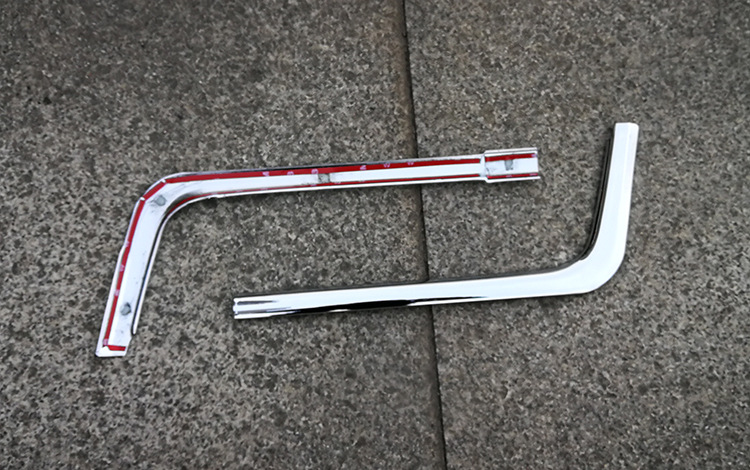 Modified Grille Fog Light Trim Front Bumper Strip Eyebrow Cover for 8th Gen Accord 2011-12