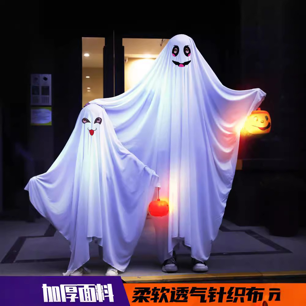 Transfronterizos Halloween trajes infantiles fantasmas capas capas maquillaje baile de baile Halloween trajes infantiles adultos vestidos image 1