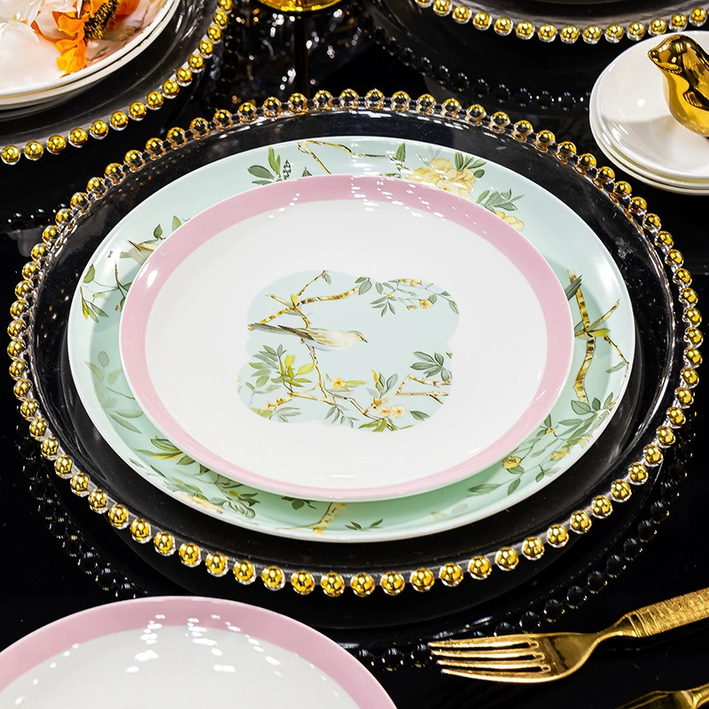 Set for home use, ceramic tableware, light luxury style, high-quality style