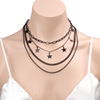 Fashionable accessory, chain, necklace with tassels, European style, simple and elegant design