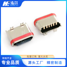 USB TYPE-Cĸ6PIN ˮʽN6.4mmNƬĩұˮȦ6P