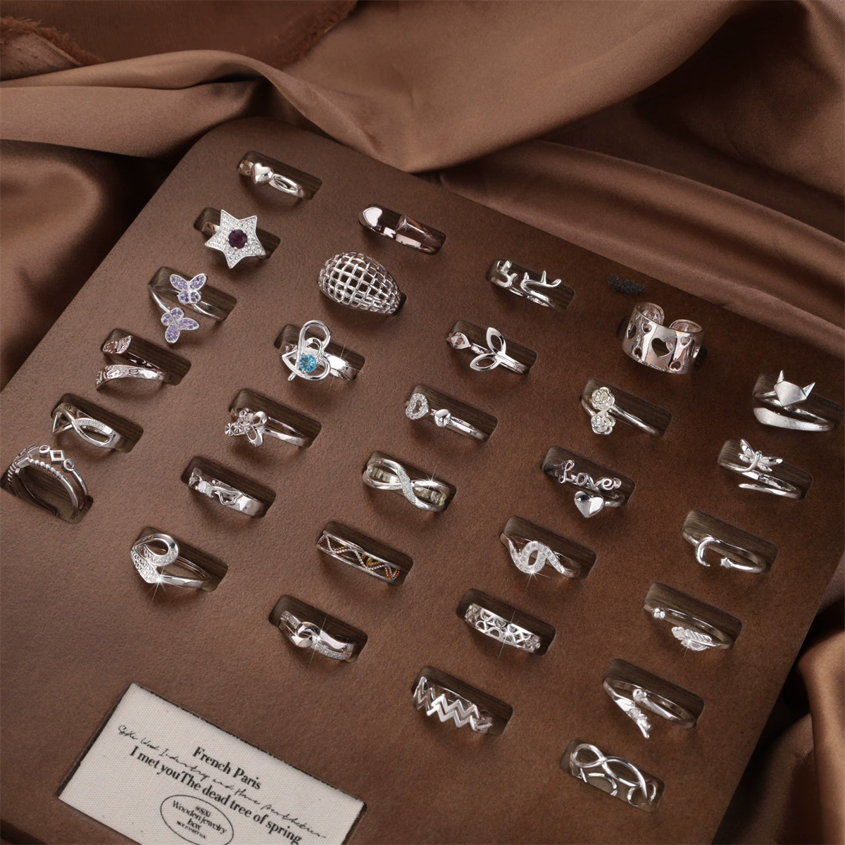 Четыре сезона дикие серебряные кольца