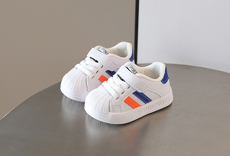 Nouveau Chaussures bébé printemps et automne saison hommes bébé semelle souple chaussures de marche hommes chaussures de sport conseil enfants nouveau blanc_voghion.com
