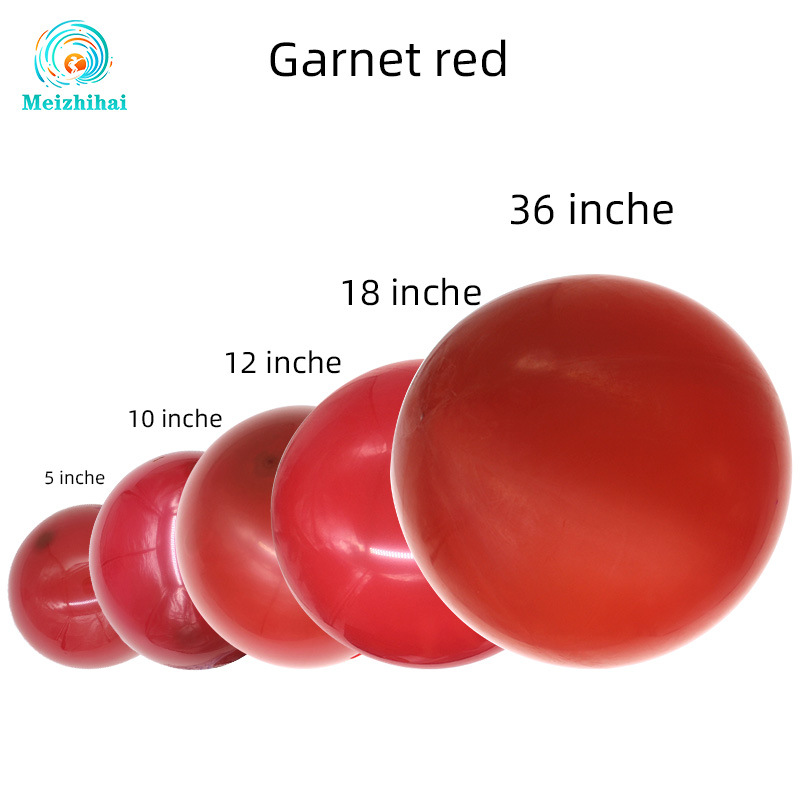 Single layer pomegranate red balloon happy word balloon wedding room decoration custom event decoration latex wedding balloon set