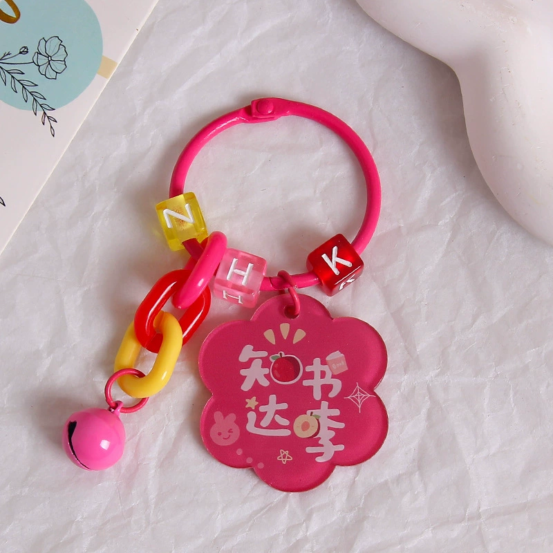 Brand creative acrylic protective amulet, keychain, transparent pendant, bag decoration, decorations