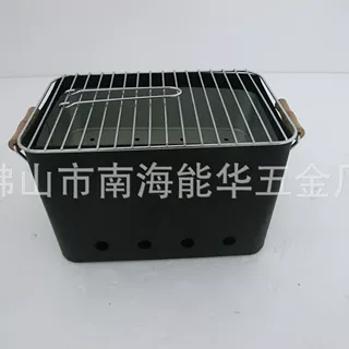 厂家直供 BBQ 木炭烧烤组合烧烤炉 方形木炭烧烤架带碳盆