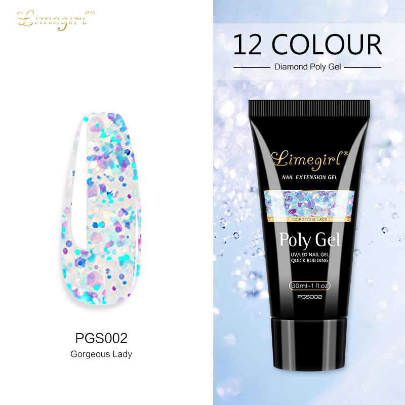 30ML uñas arte papel libre titular extensión rápida modelo de cristal pegamento indoloro UV extensión pegamento indoloro fototerapia cristal pegamento