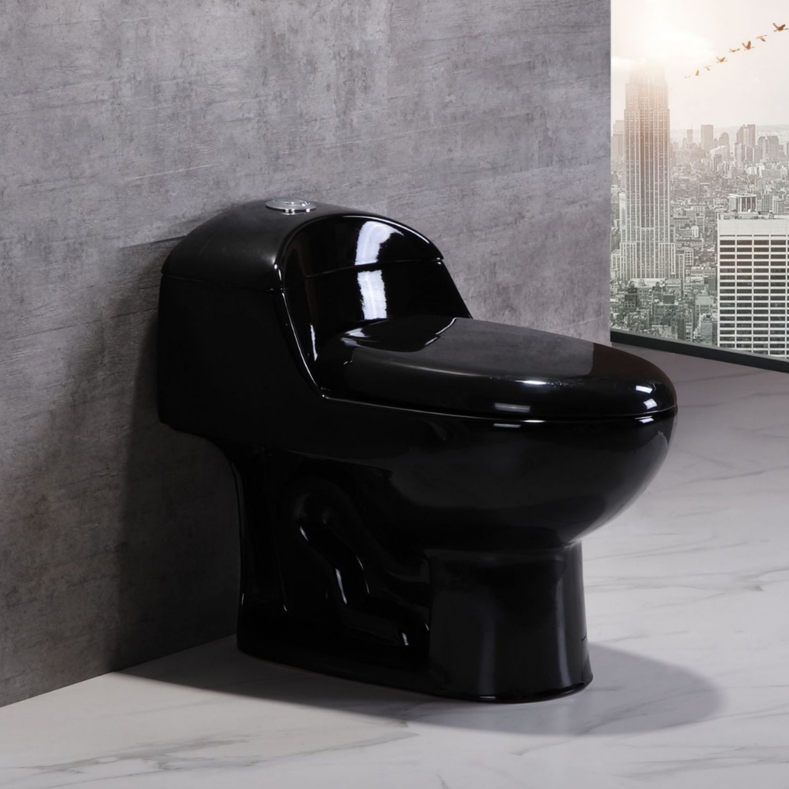 WC exportar inodoro de bombeo de América del Sur tipo sifón unido asiento de inodoro cerámico silencioso inodoro de gran calibre