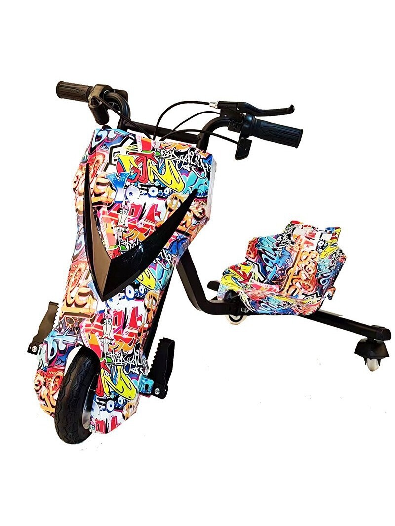 electric three-wheel scooter for street skating