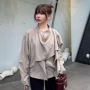 小众休闲时尚围巾短外套