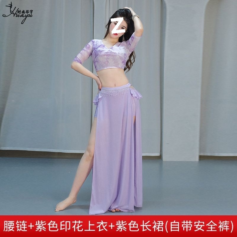 紫印花（自带安全裤） / M