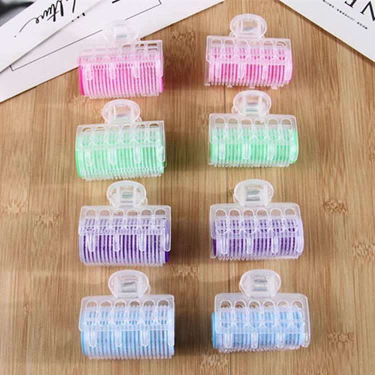 Factory direct bangs curling roller lazy hair clip curling iron plastic self-adhesive magic hair curling hair tools