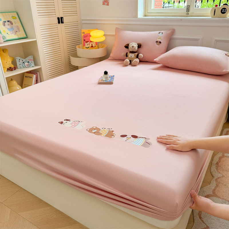 クラスA母子グレード新疆綿ボックスシーツシングルピースベッドカバー3点セット子供用ベッドカバーマットレスプロテクター滑り止めベッドシーツ|undefined
