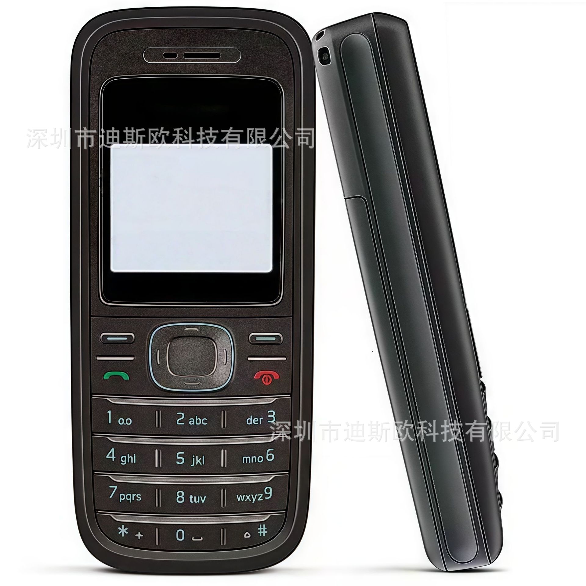 跨境外贸手机1208 GSM 2G非智能老人机按键移动直板手机1200 1600
