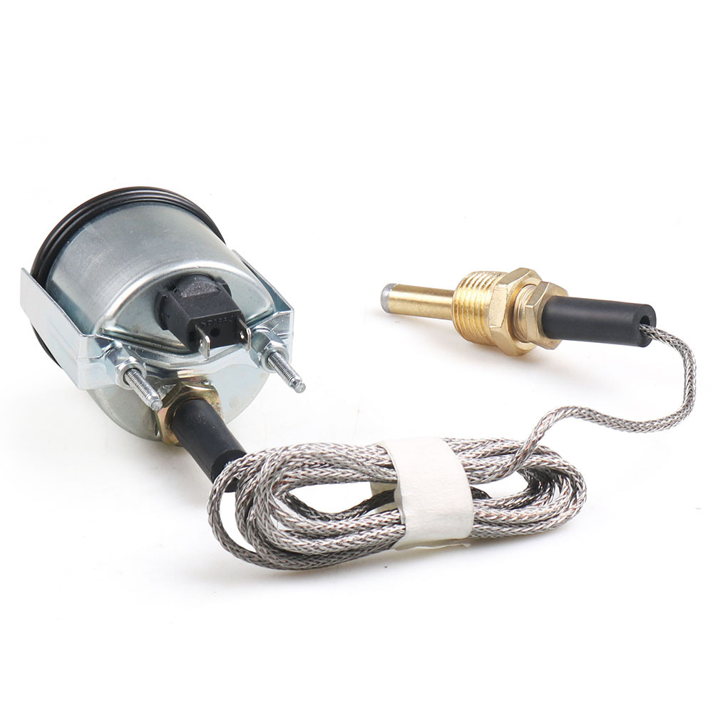 52mm Universal Instrument Pointer Mechanical Water Temperature Gauge 130 ℃ /265 ℉ Dual Scale Display Npt 1/2