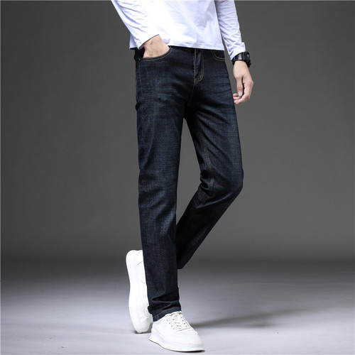 Spring Men's Denim Casual Pants Casual Cotton Micro-Spring Men's Long Pants F8206-2