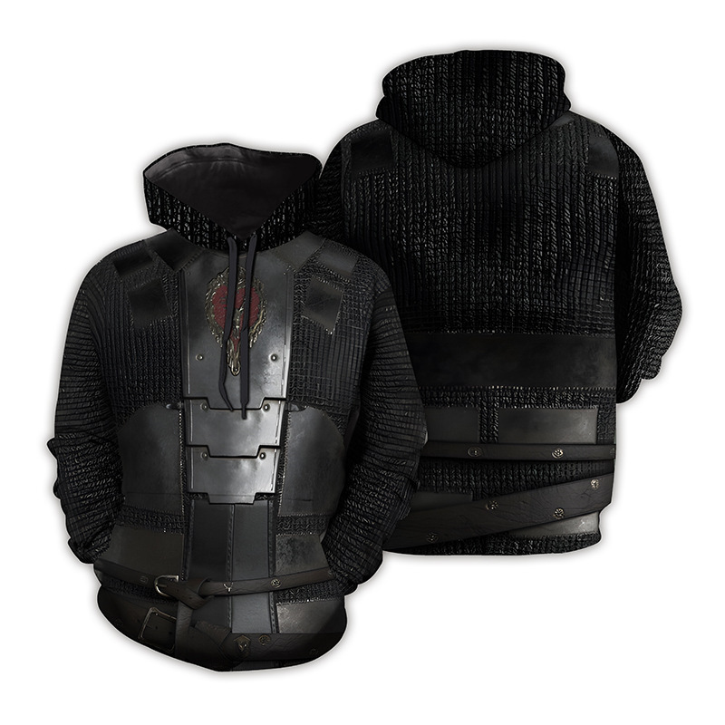 Cross-border new COS rights game peripheral series Iron Man 3D digital printing casual sweater Cross-border new COS rights game peripheral series Iron Man 3D digital printing casual sweater