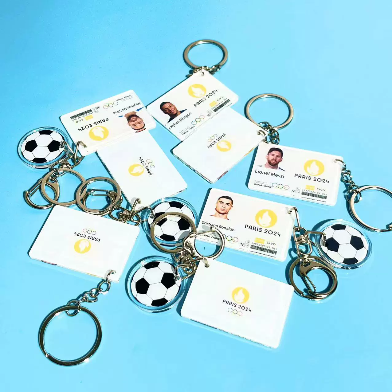 C Кубок мира Ромеси Неймар Футбольный брелок Париж прим.