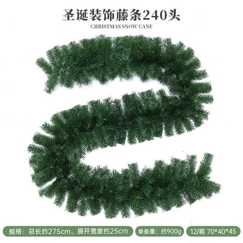Simulación transfronteriza decoración navideña ratán aguja de pino fruta de pino decoración navideña decoración de pared diseño de atmósfera simulación ratán navideño