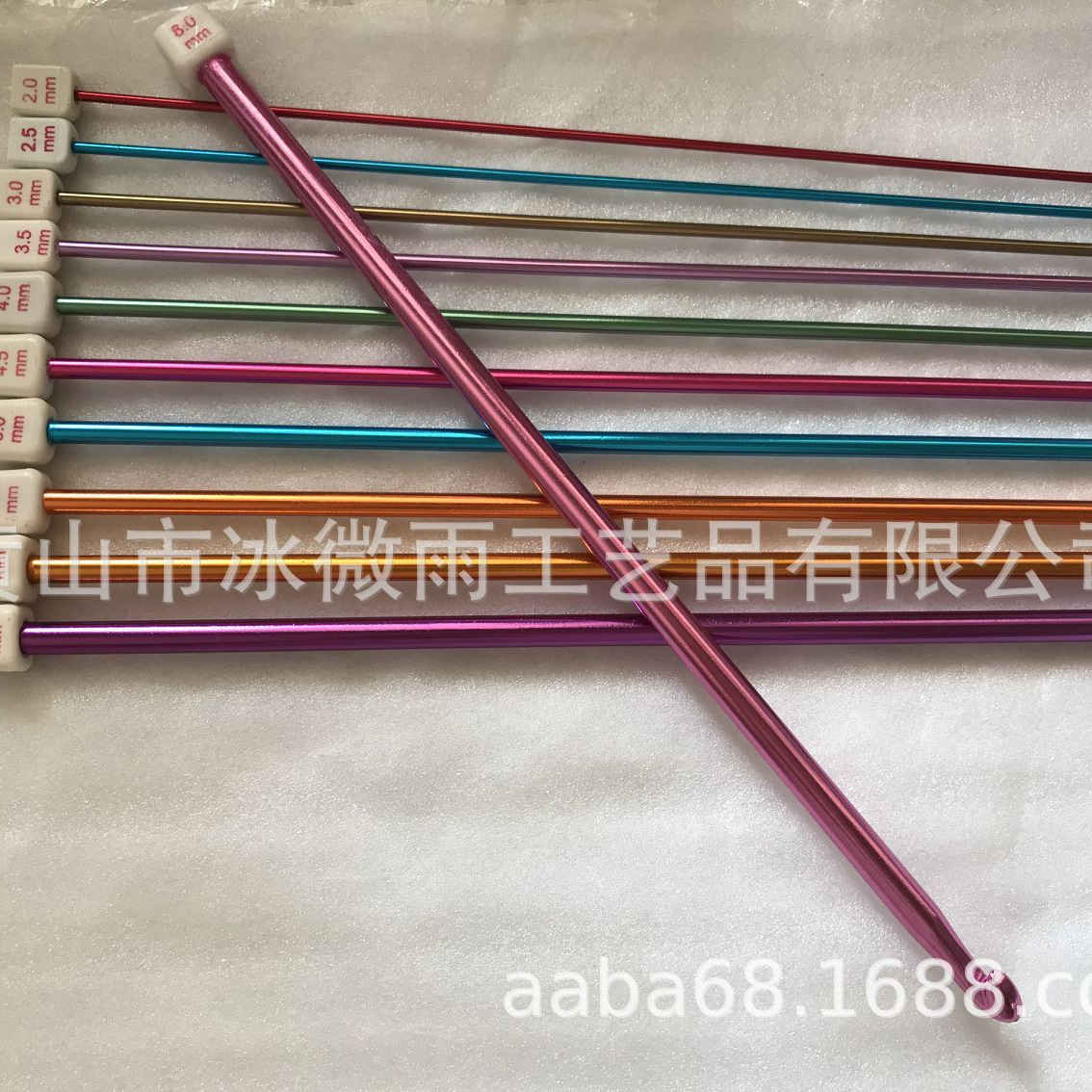 Bwy herramienta de tejer metal óxido de aluminio color crochet 27cm traje de ganchillo afgano 11 unids