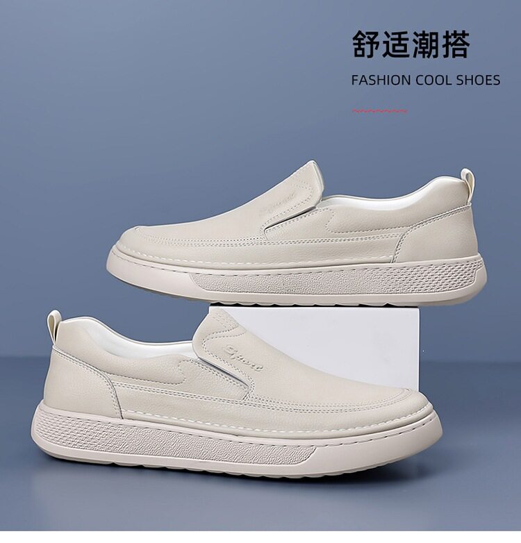 Giày lười nam da bò cổ điển đế bằng mềm nhẹ dễ xỏ, kiểu dáng thường ngày — 6036 màu nâu, 6036m màu chi tiết 6
