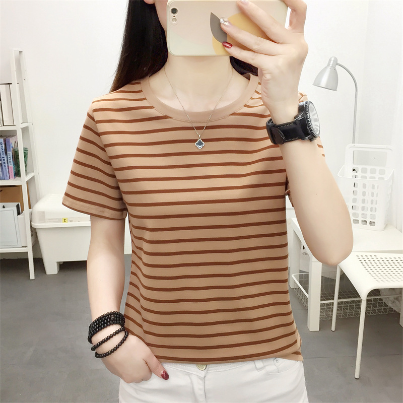 Large Size Loose Pure Cotton Short-sleeved T-shirt for Chubb..