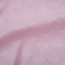 韩版桃心 四面弹提花布 跨境提花爱心春夏家居服休闲童装睡衣面料