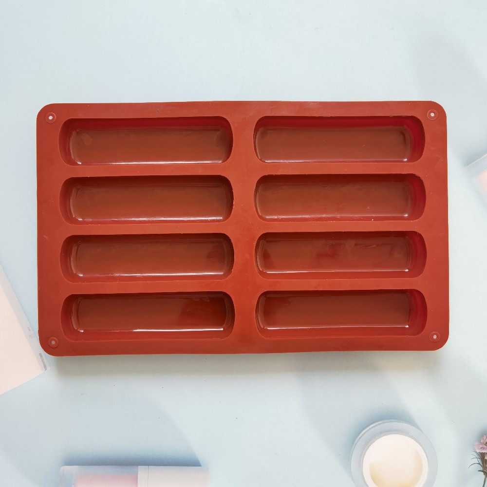 8 galletas de dedo 408 pastel de chocolate molde de silicona molde de jalea torta molde de pan herramientas de horneado