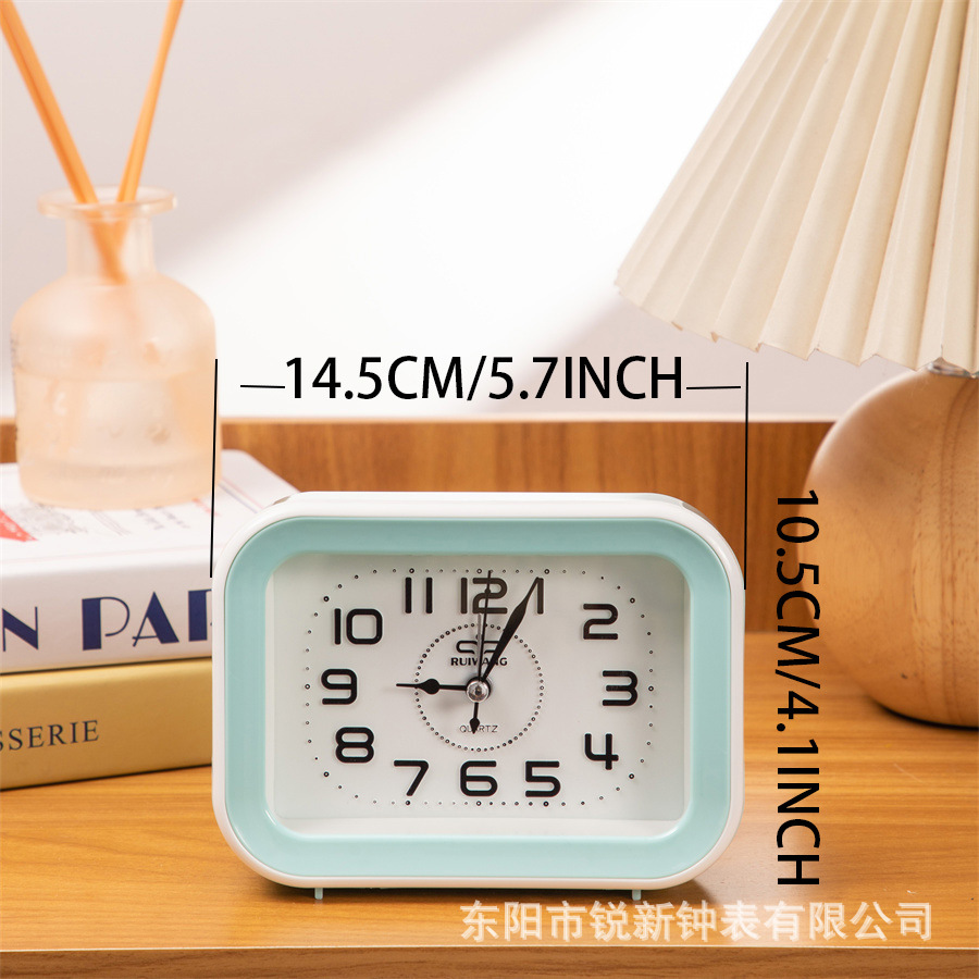 Fábrica directa de regalos creativos para estudiantes despertador de moda multicolor concha de plástico digital estereoscópico opcional despertador pequeño