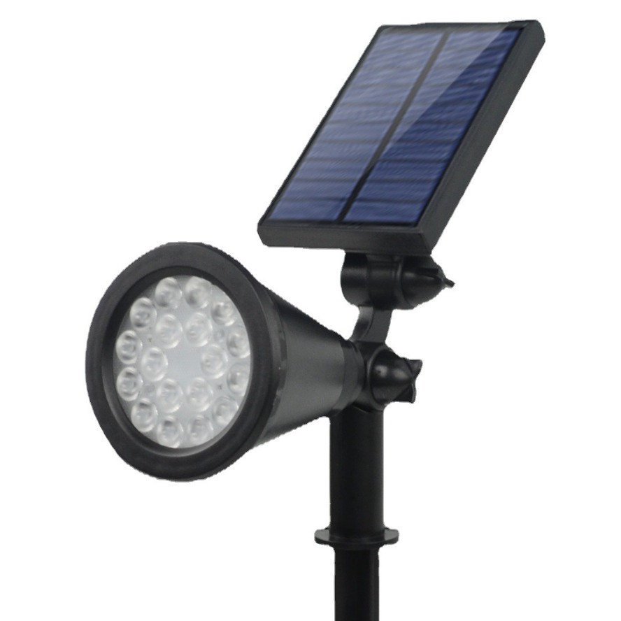 Transfronterizo lámpara de césped solar LED impermeable al aire libre jardín paisaje patio árbol lámpara hierba Spotlight plug-in de la lámpara
