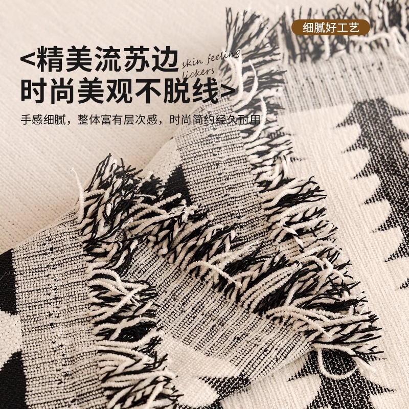 Toalla de tela de sofá universal Four Seasons 2025 nuevo cojín de funda universal de una pieza con todo incluido, cojín antideslizante de fila recta