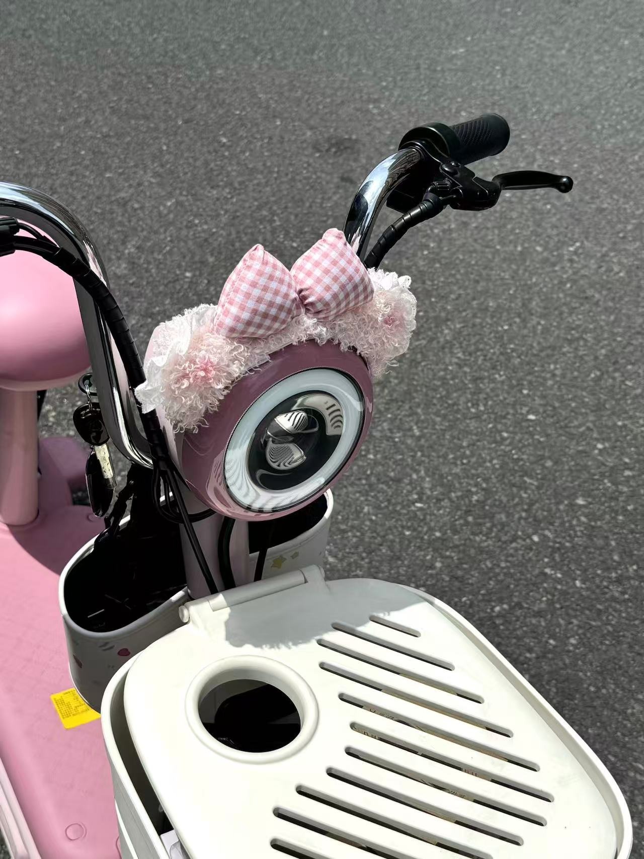 Electric Vehicle Decorations Duffy Bear Decoration Electric Vehicle Ski Helmet Decoration Motorcycle Rider Modified Accessories