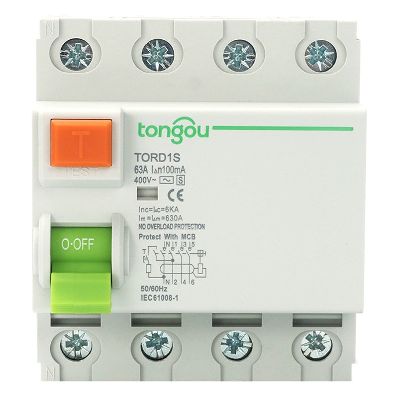 Защита от утечки с задержкой S-типа, защита от утечки, защита от утечки 4P63A, трансграничный RCCB