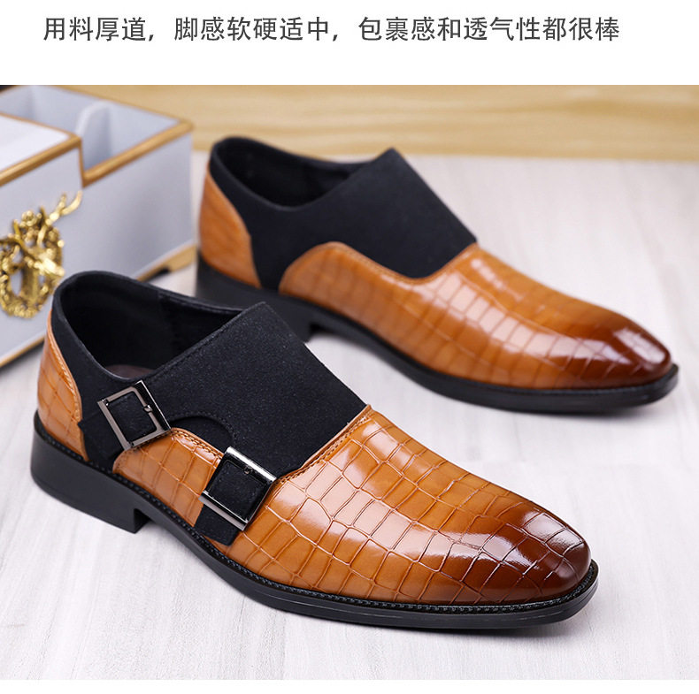 Giày lười nam da siêu sợi mũi nhọn, đế cao su mềm, thoáng khí, phong cách công sở — Giày bệt màu nâu, Giày bệt màu vàng, Giày bệt màu xanh, Giày bệt màu xám chi tiết 20