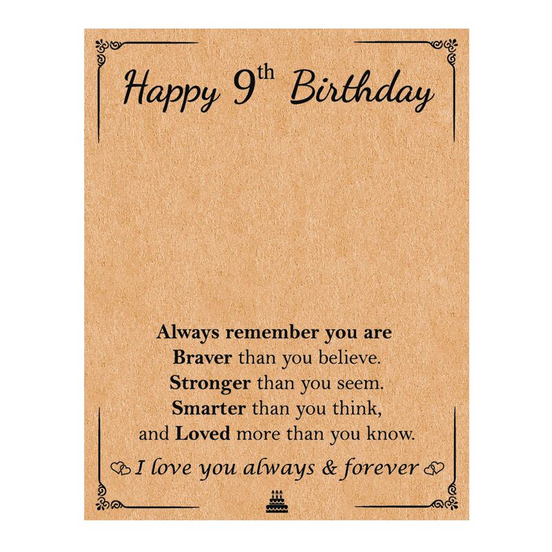 Amazon Cross-Border New Kraft Paper Card Bracelet Accessories Birthday Thank You Gift Jewelry Cardboard Creative