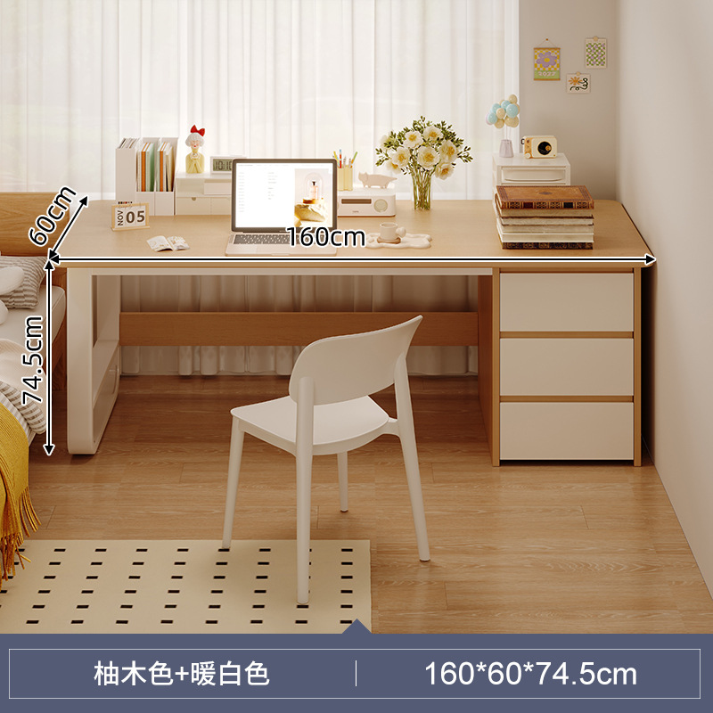 Mesa de escritorio simple para el hogar, mesa de estudio simple para el hogar, mesa de escritorio, computadora de escritorio, combinación de sillas