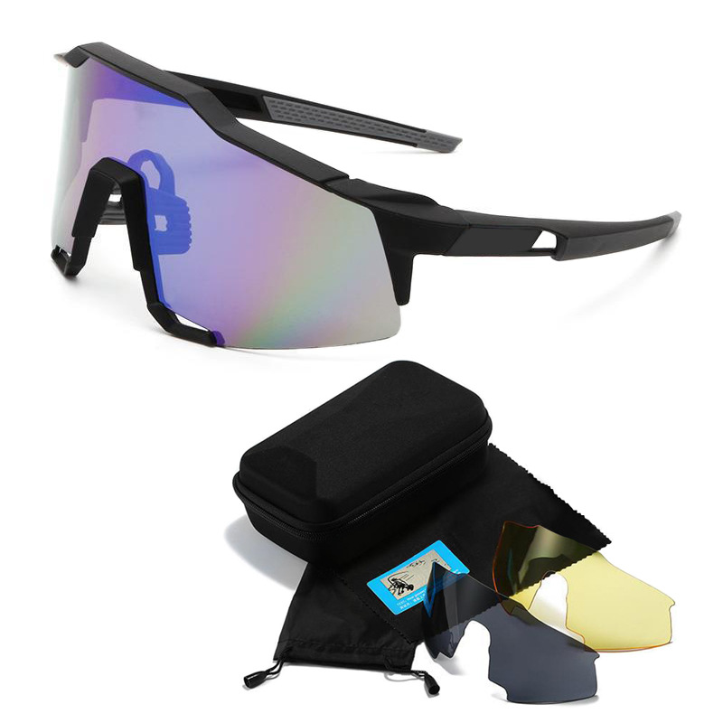 New men's and women's outdoor sunglasses, colorful bicycle frame, windproof riding sunglasses_voghion.com