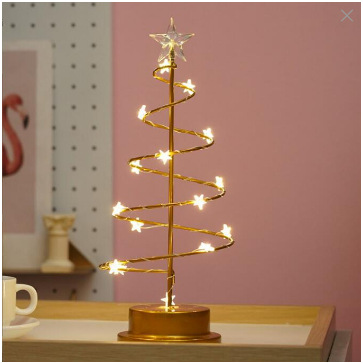 Transfronteriza árbol de Navidad Luz Decoración modelado luz vacaciones atmósfera estrella luz habitación decoración hierro noche Luz