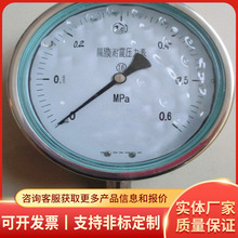 YMN系列隔膜式耐振压力表厂家直销现货现发操作简单耐振压力表