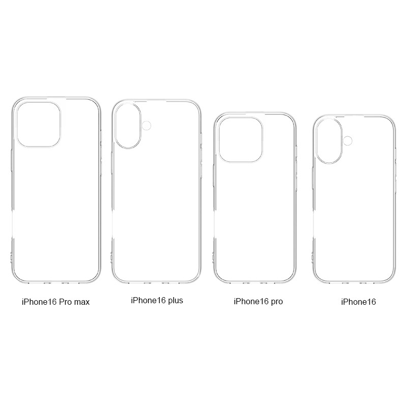 适用苹果iPhone16手机壳透明防摔14Promax手机保护套TPU软胶GRS料