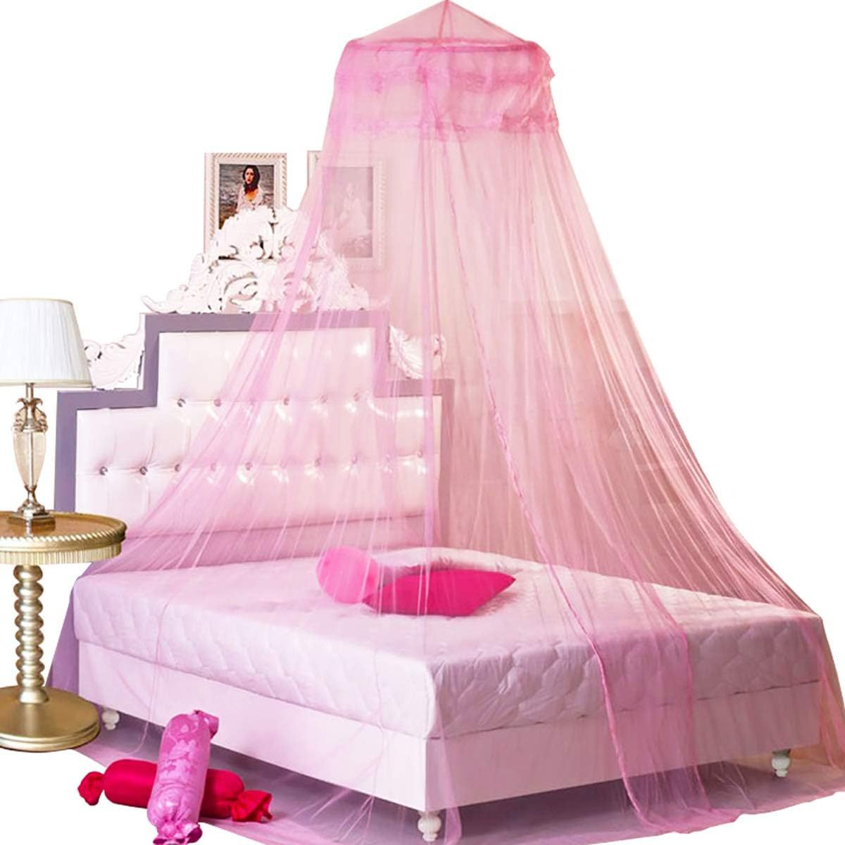 Encrypted Dome Mosquito Net Ceiling Baby Mosquito Net Hanging Tent Palace Princess Style Bed Curtain Lace Mosquito Net