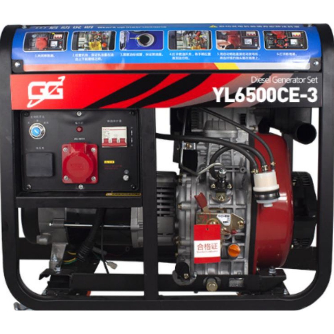 GenGao move 3 phase generator Gasoline 5kw 6kva generator