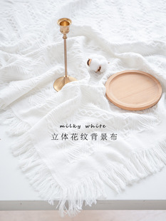 Photo Background Cloth Ins Style White Tablecloth Posing Decoration Nail Art Baby Cake Photography Ornaments Photo Props